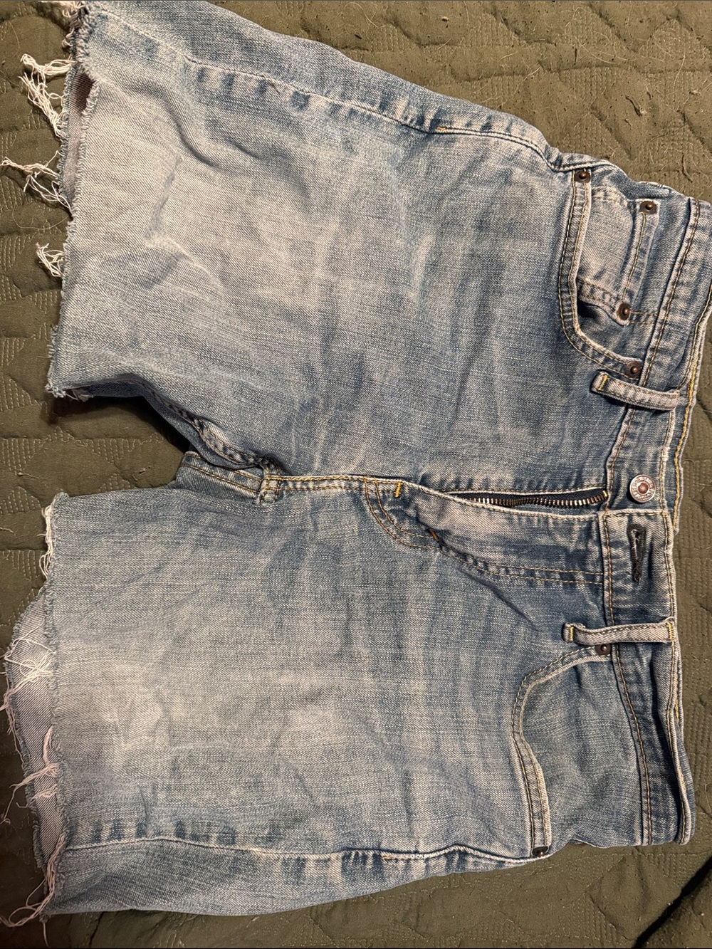 Levi's Light Blue Denim Cutoff Shorts
